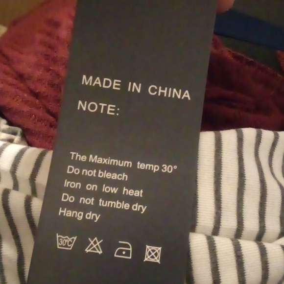 NWT - Waffle Leopard striped Print Long Sleeve Casual Loose Fit Shirt - Small - Picture 7 of 7